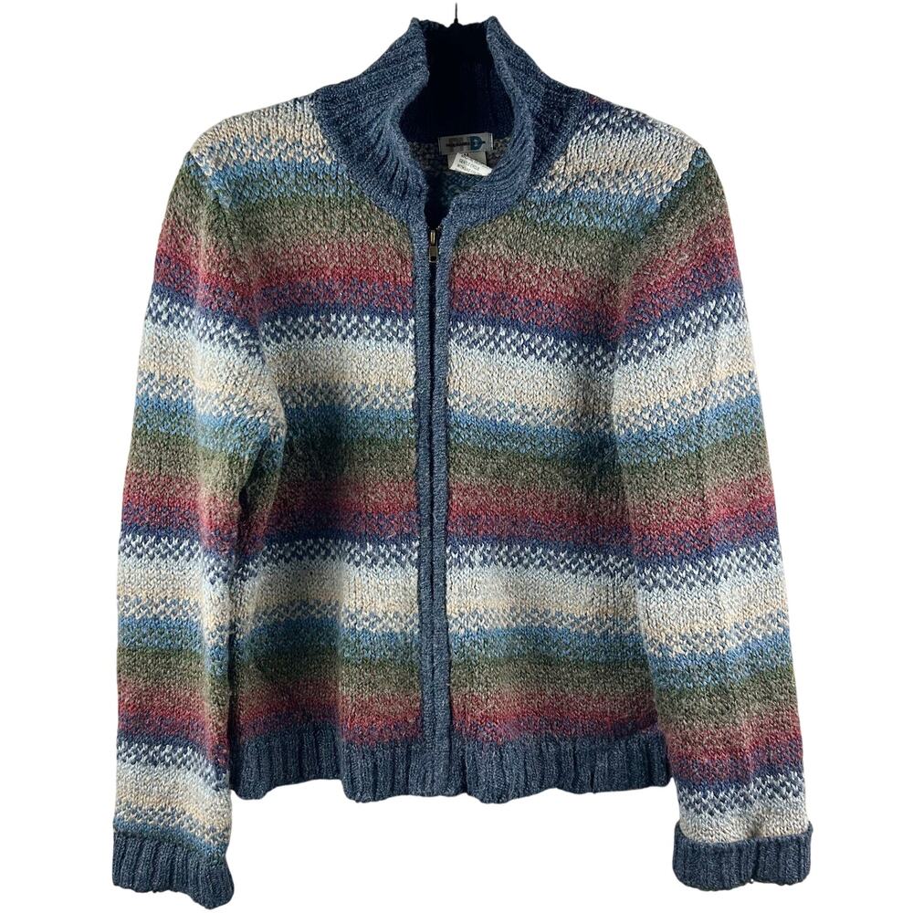 Vintage Paul Harris Wool Blend Full-Zip Sweater – Boho Western‎ Cozy, Size M